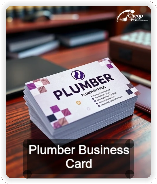 Plumber business card design sample