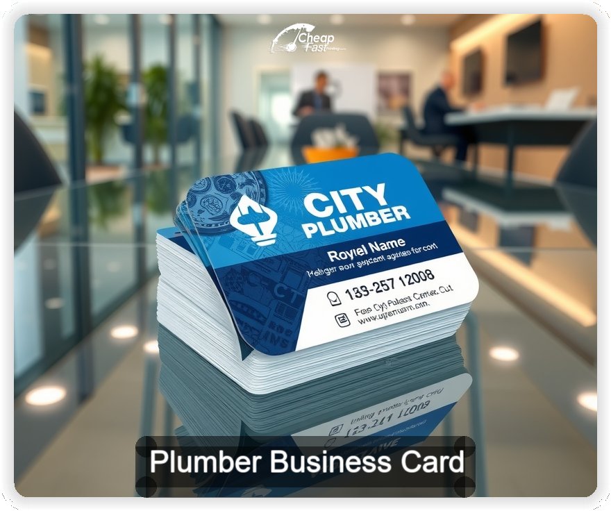 Plumber business card design sample