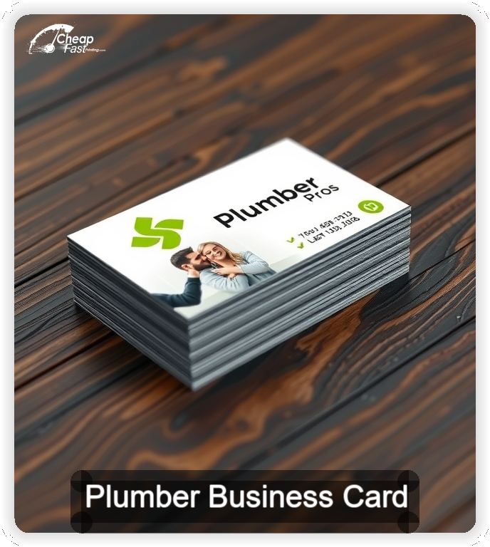 Plumber business card design sample