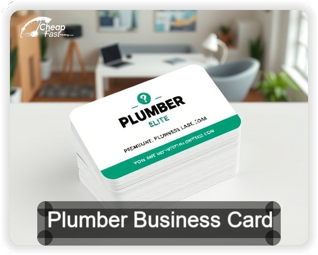 Plumber business card design sample