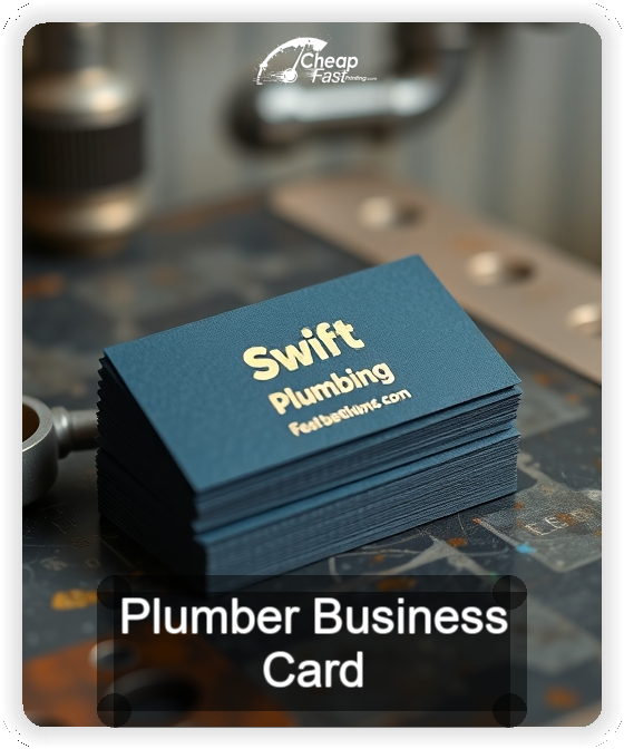 Plumber business card design sample