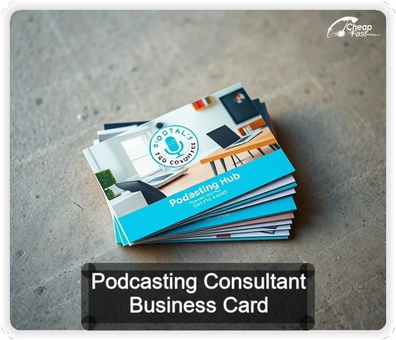 Podcasting Consultant business card design sample