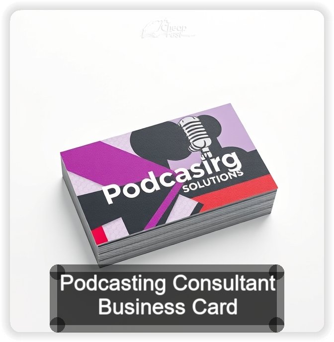 Podcasting Consultant business card design sample