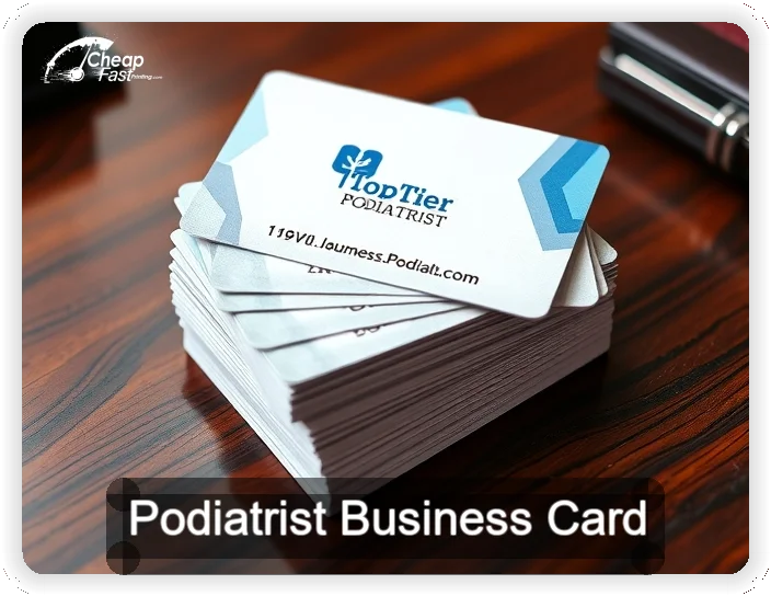 Podiatrist business card design sample