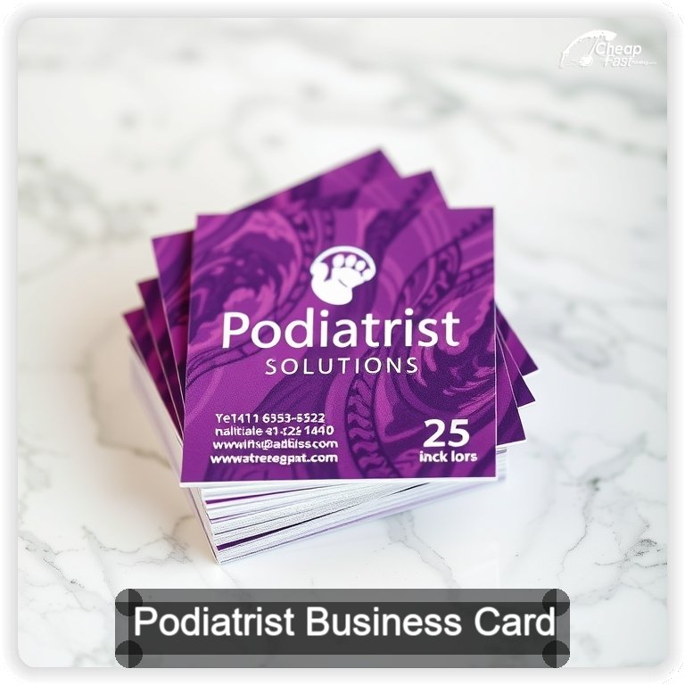 Podiatrist business card design sample