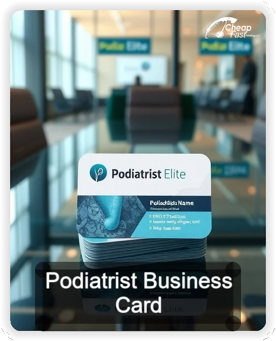 Podiatrist business card design sample