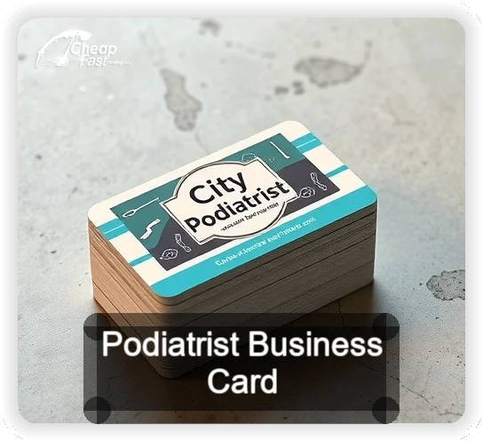 Podiatrist business card design sample