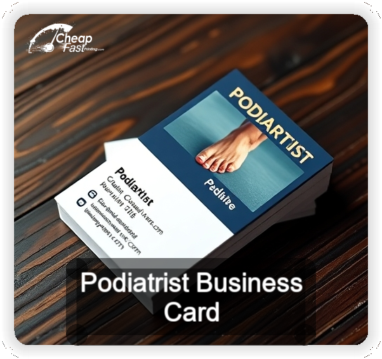 Podiatrist business card design sample