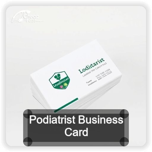 Podiatrist business card design sample