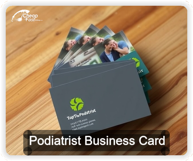 Podiatrist business card design sample