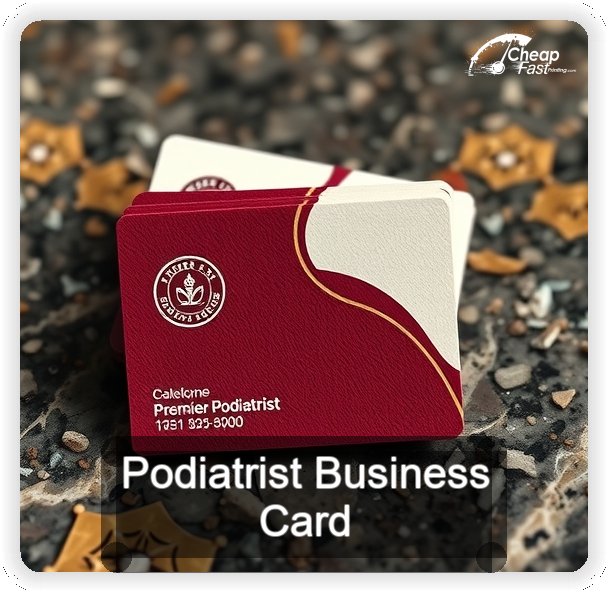 Podiatrist business card design sample