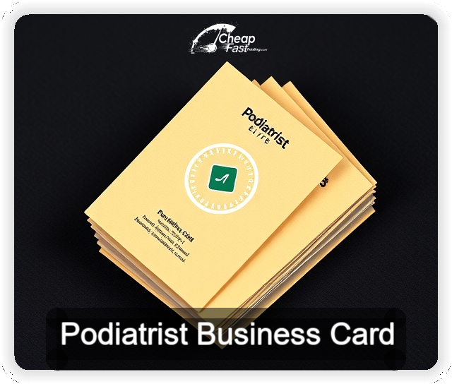 Podiatrist business card design sample