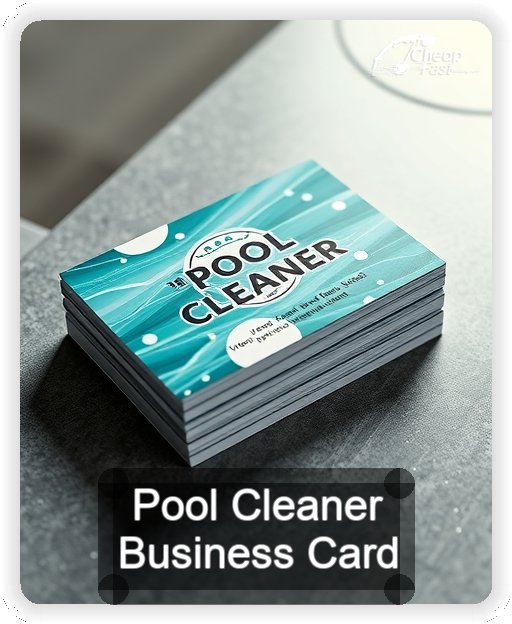 Pool Cleaner business card design sample