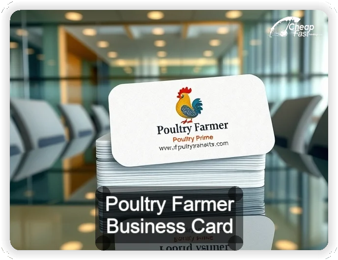 Poultry Farmer business card design sample