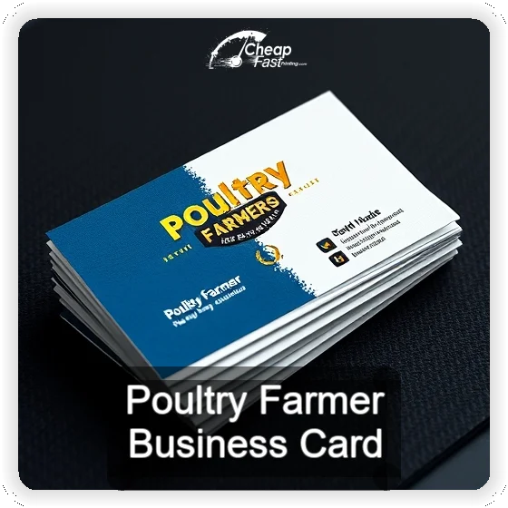 Poultry Farmer business card design sample