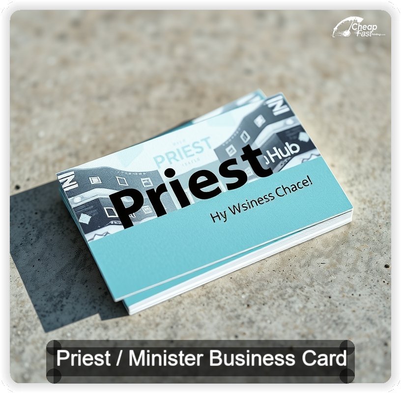 Priest Minister business card design sample