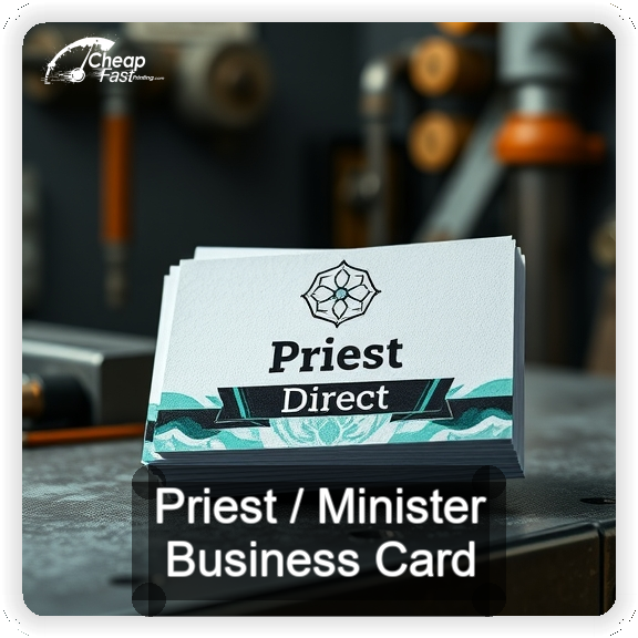 Priest Minister business card design sample