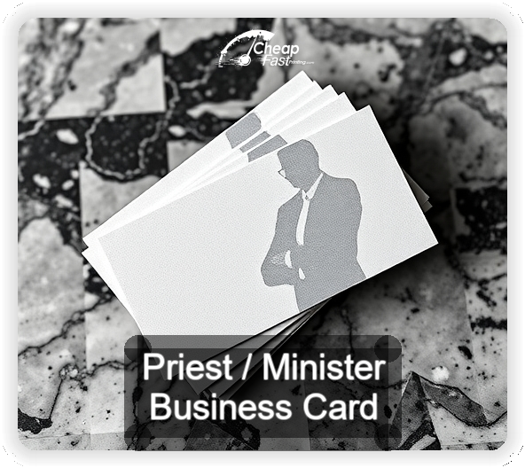 Priest Minister business card design sample