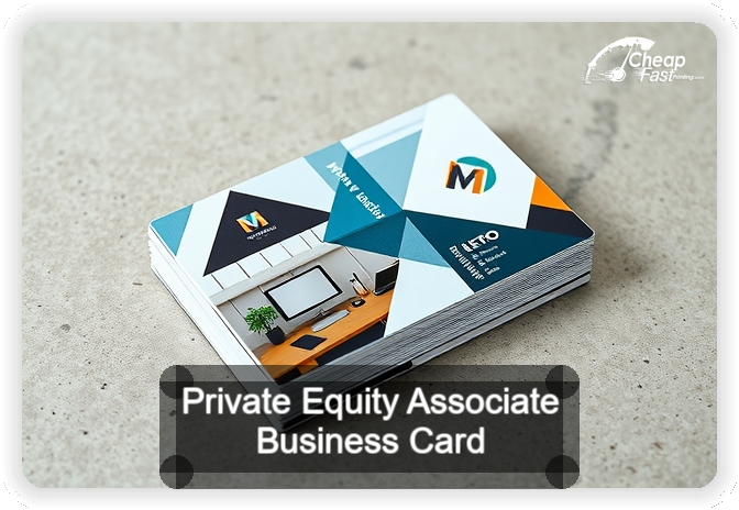 Private Equity Associate business card design sample