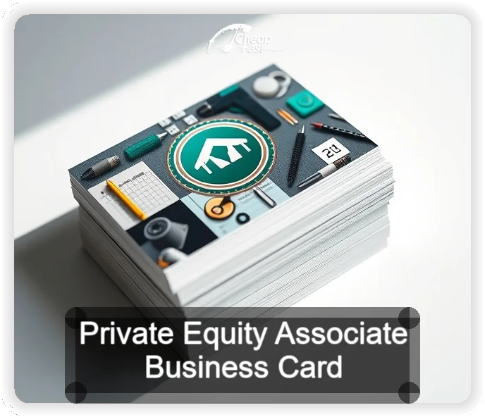 Private Equity Associate business card design sample