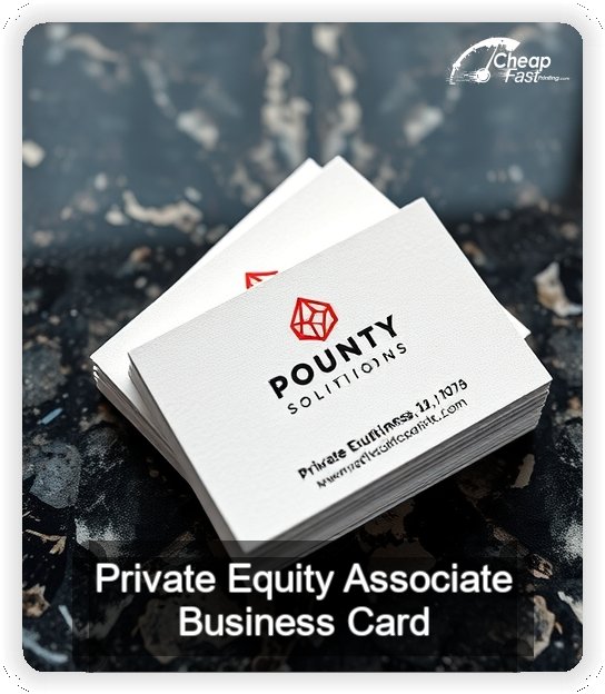 Private Equity Associate business card design sample