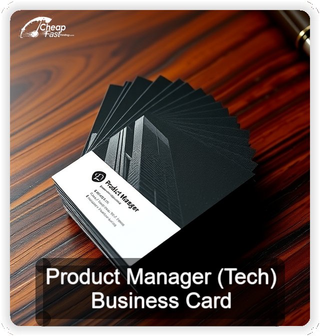 Product Manager Tech business card design sample