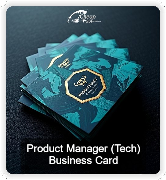 Product Manager Tech business card design sample