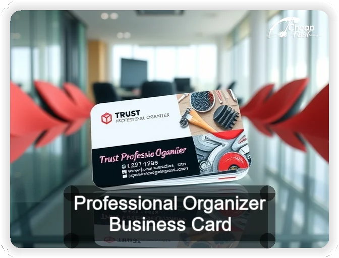 Professional Organizer business card design sample