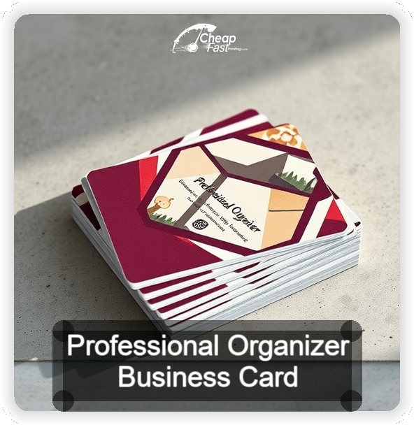 Professional Organizer business card design sample