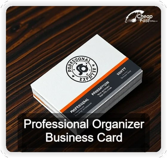 Professional Organizer business card design sample