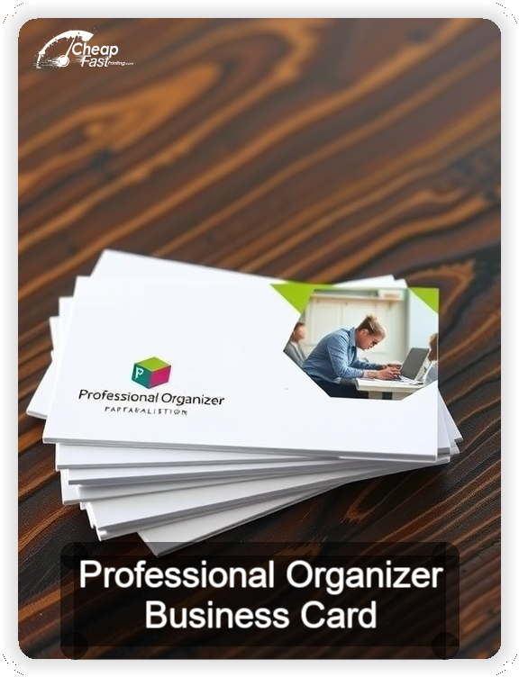 Professional Organizer business card design sample
