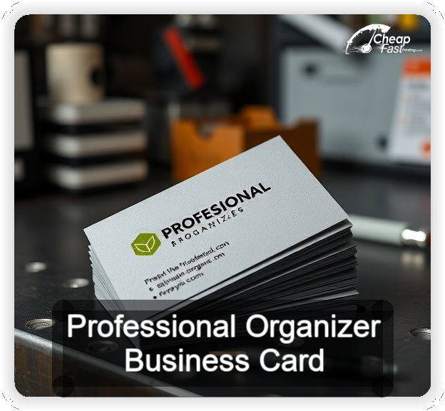 Professional Organizer business card design sample