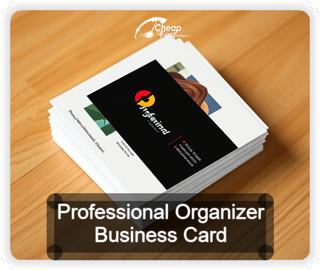 Professional Organizer business card design sample