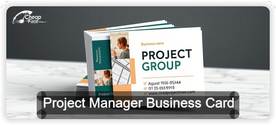 Project Manager business card design sample