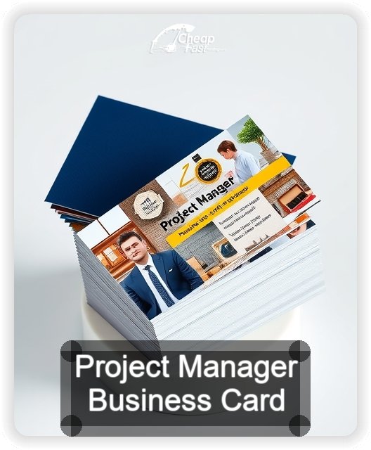 Project Manager business card design sample