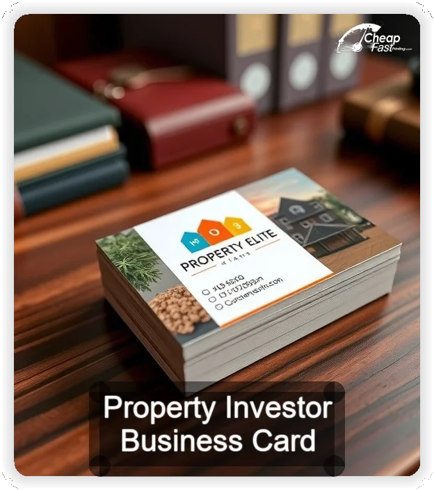 Property Investor business card design sample