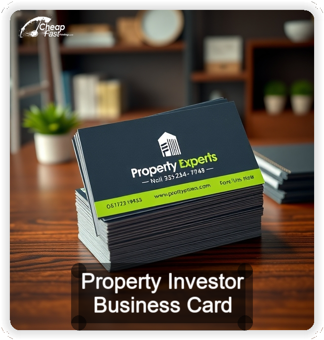Property Investor business card design sample