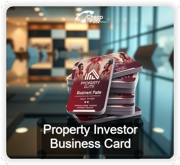 Property Investor business card design sample