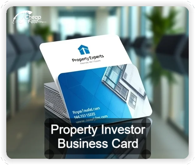 Property Investor business card design sample