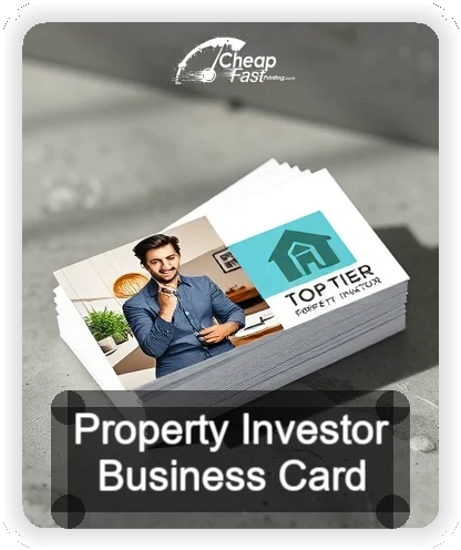 Property Investor business card design sample