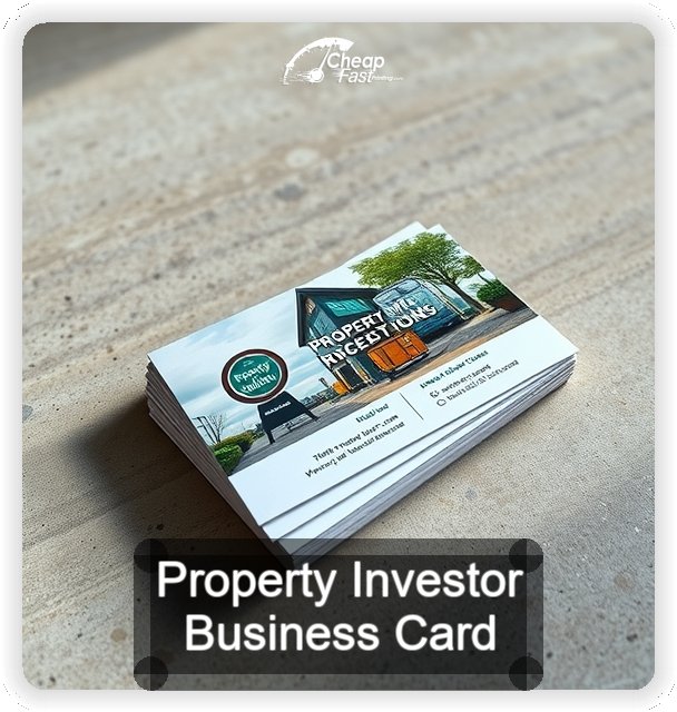 Property Investor business card design sample