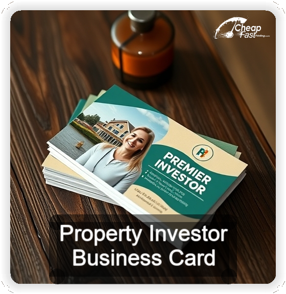 Property Investor business card design sample