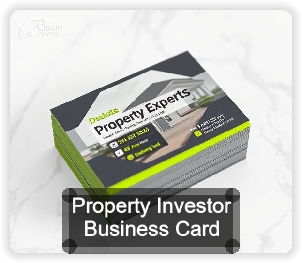 Property Investor business card design sample