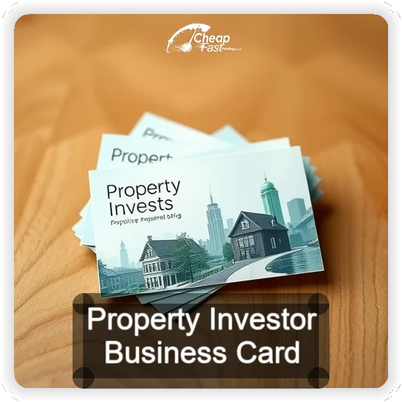 Property Investor business card design sample
