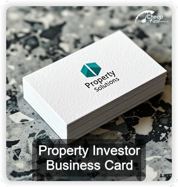 Property Investor business card design sample