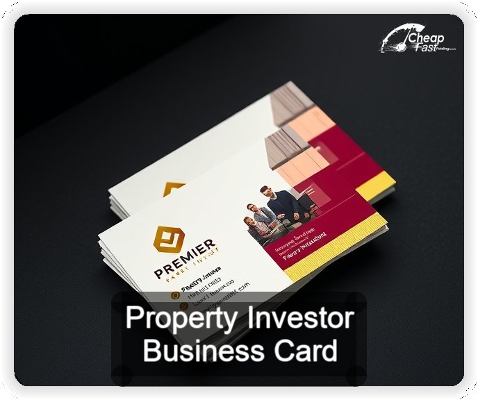 Property Investor business card design sample
