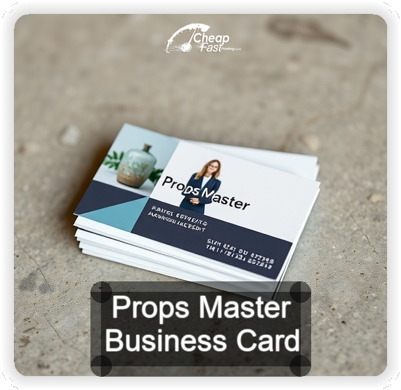 Props Master business card design sample