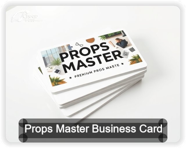 Props Master business card design sample