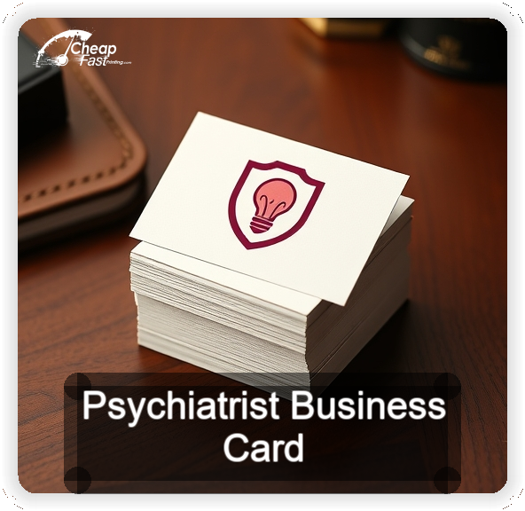 Psychiatrist business card design sample