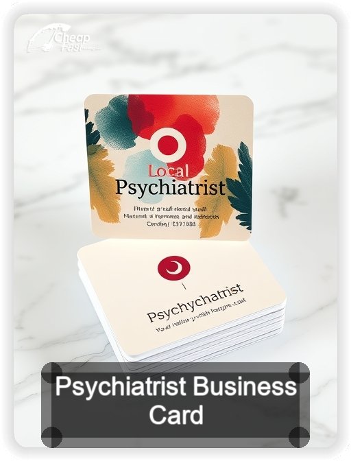 Psychiatrist business card design sample